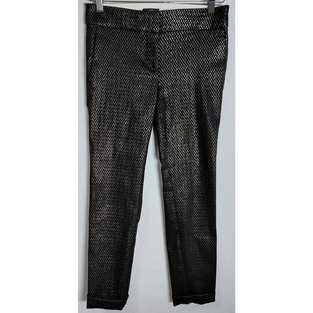 LOFT PETITES Marisa Skinny Pants Black Petite Solid Woven Women Size 0P